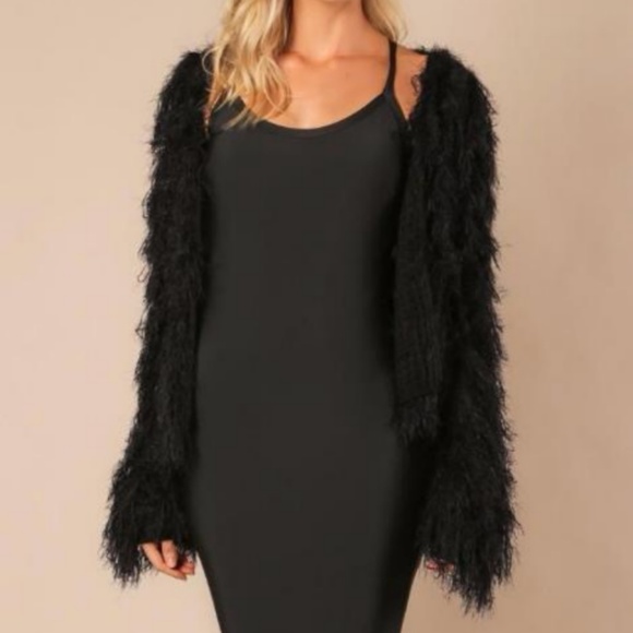 Jackets & Blazers - Black fur jacket